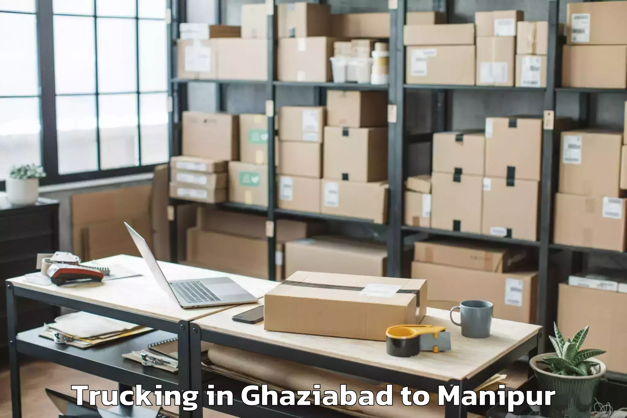 Book Ghaziabad to Tengnoupal Trucking Online